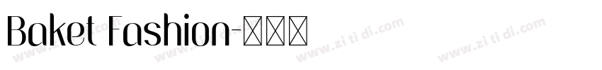 Baket Fashion字体转换